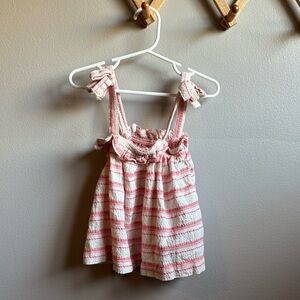 Pink Flowy Girls Tank Top